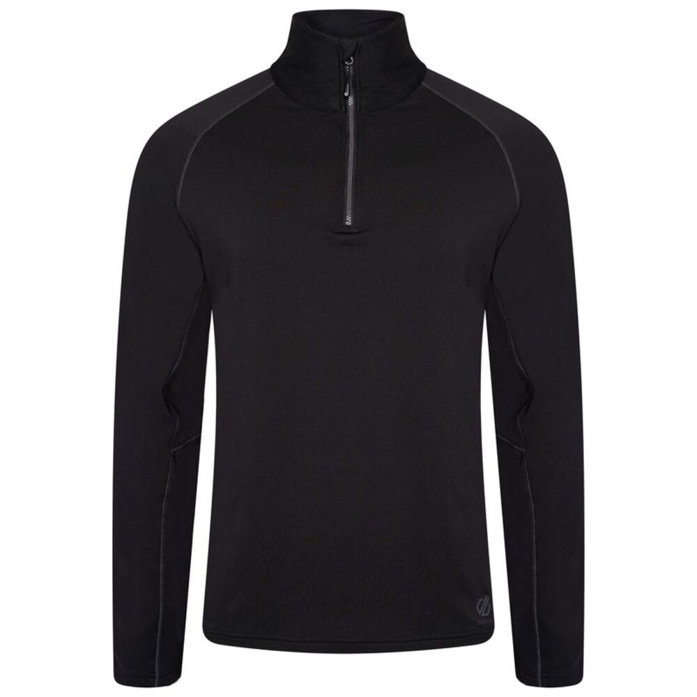 Dare 2B Mens Fuser Core Stretch Half Zip Thermal Top / Black